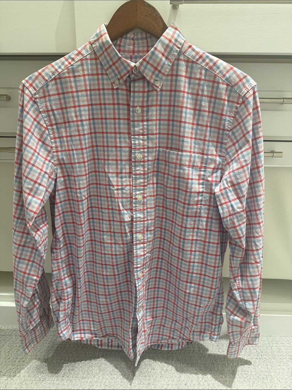 Vineyard Vines Red & Blue Plaid Button-Down Shirt